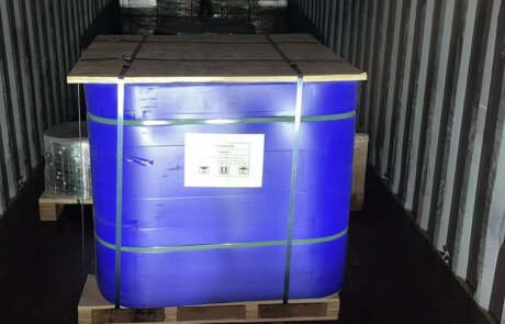 Embossed aluminum coils with Polysurlyn moisture barrier shipped to Canada